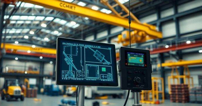 Controle Remoto Ponte Rolante Industrial Eficiente