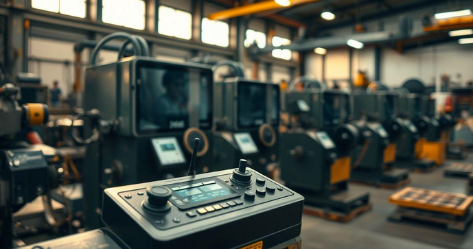 Controle remoto para máquinas industriais