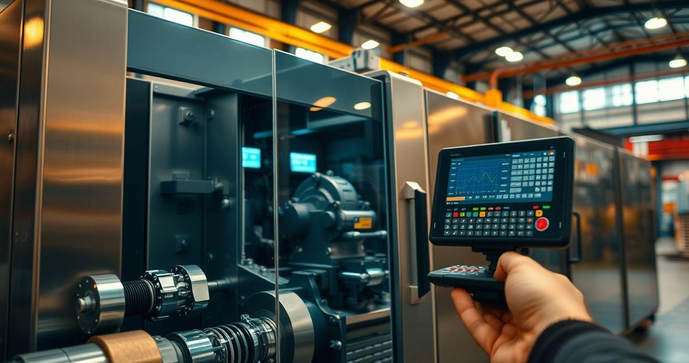 Melhore a eficiência com controle remoto para máquinas industriais
