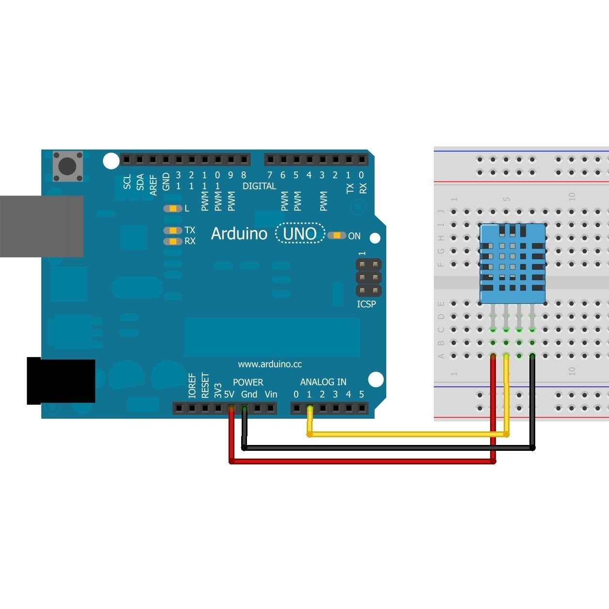 sensor de temperatura e umidade